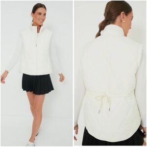 Tuckernuck Meredith Quilted Vest Cream White Ivory M/L